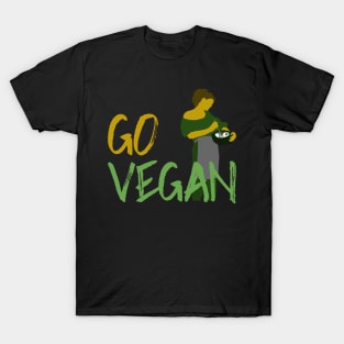 Go Vegan Lady T-Shirt